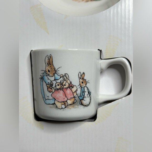 2006 Wedgwood Original PETER RABBIT Porcelain 3pc Dish Set By Beatrix Potter - Picture 10 of 12